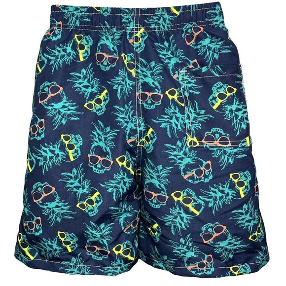 Boy Swim Shorts, Swimming Board Trunks, Drawstring Lining Beach, Sunglasses, NEW - Picture 2 of 3
